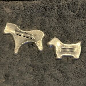 😉Bundle Days😉 Vintage Retro Primitive Animal Shaped Cookie Cutters Aluminum Tin